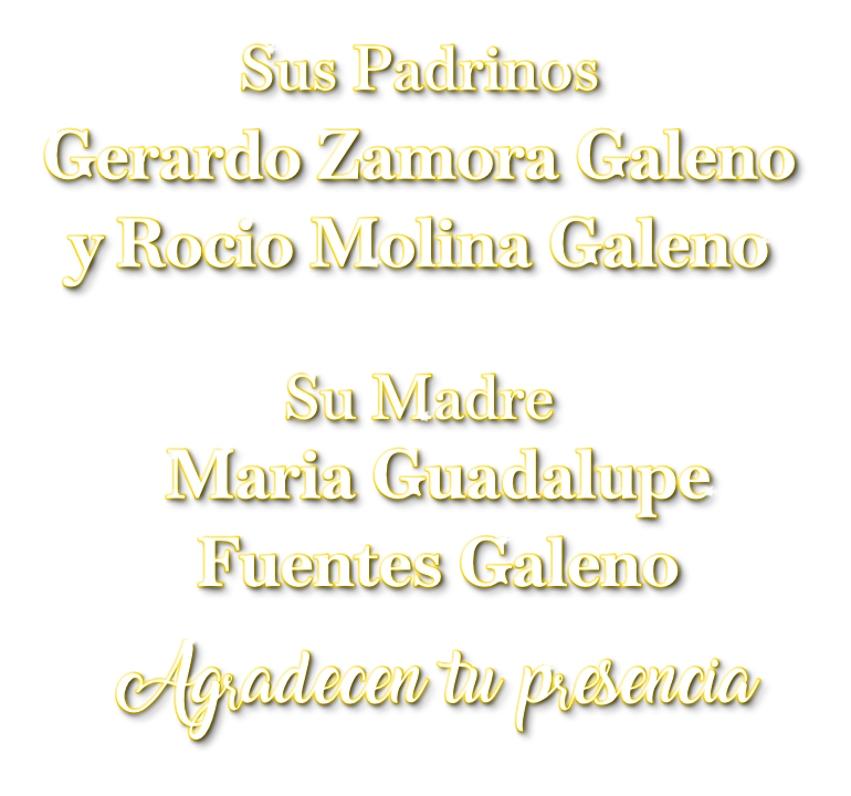 Información de padrinos y madre